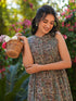 Multi Pure Cotton Paisley Printed A-line Dress
